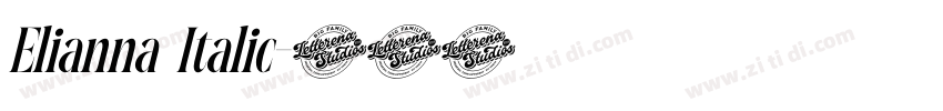 Elianna Italic字体转换